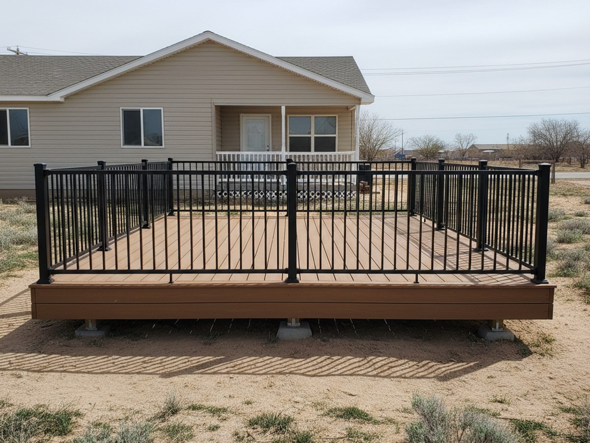 Custom Deck Design completed by Infinite Deck Company in Spring Valley, NV