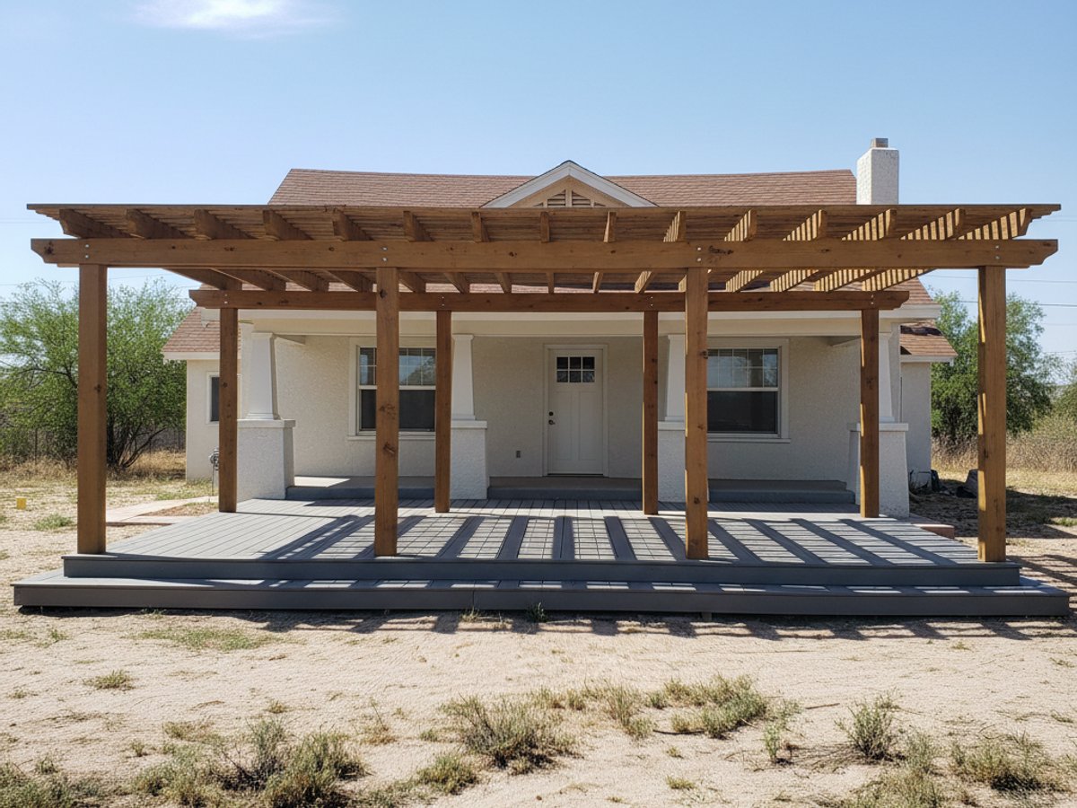 Deck Installation completed by Infinite Deck Company in Indian Springs, NV