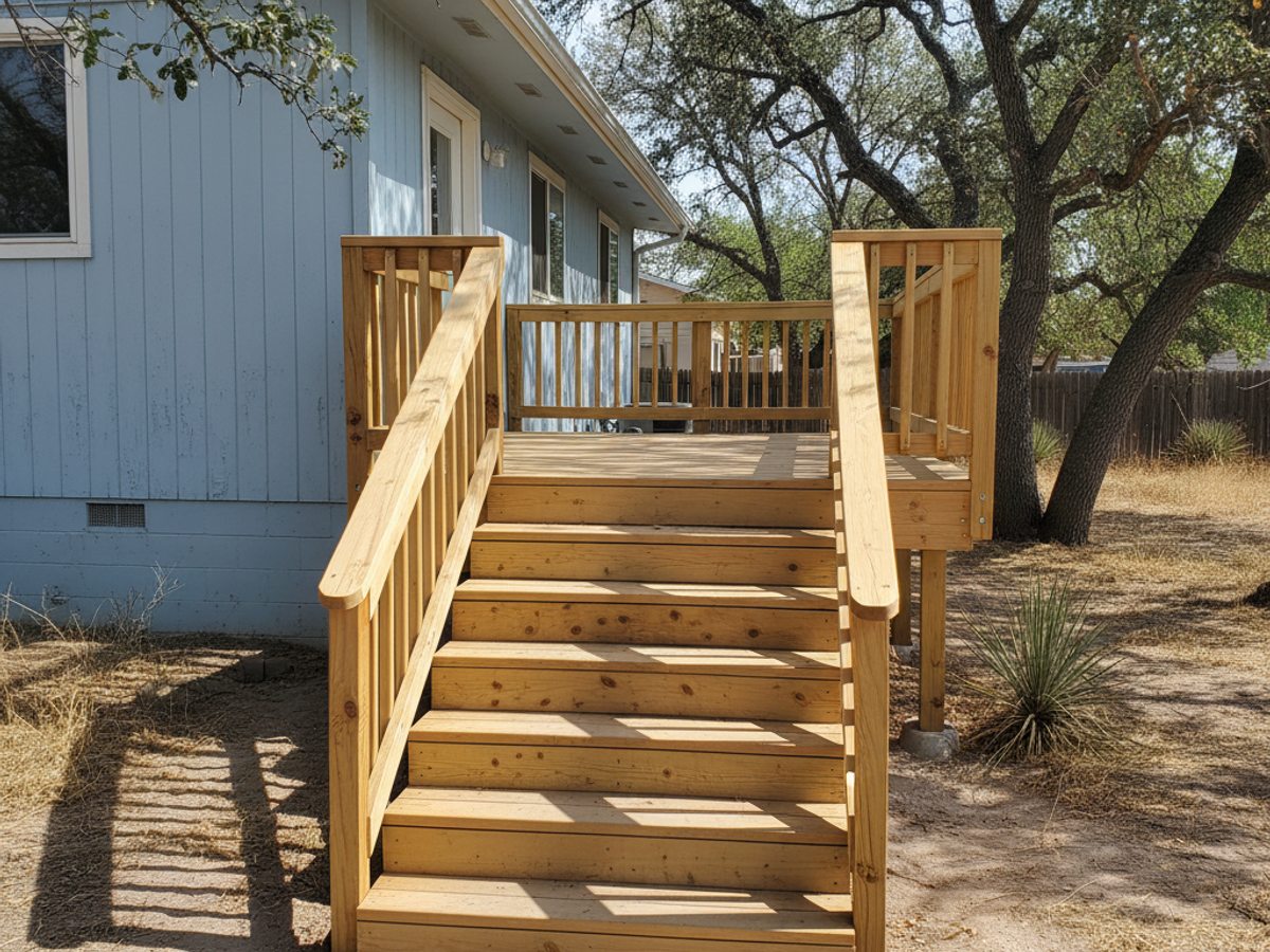Multi-Level Deck Construction completed by Infinite Deck Company in Moapa Valley, NV
