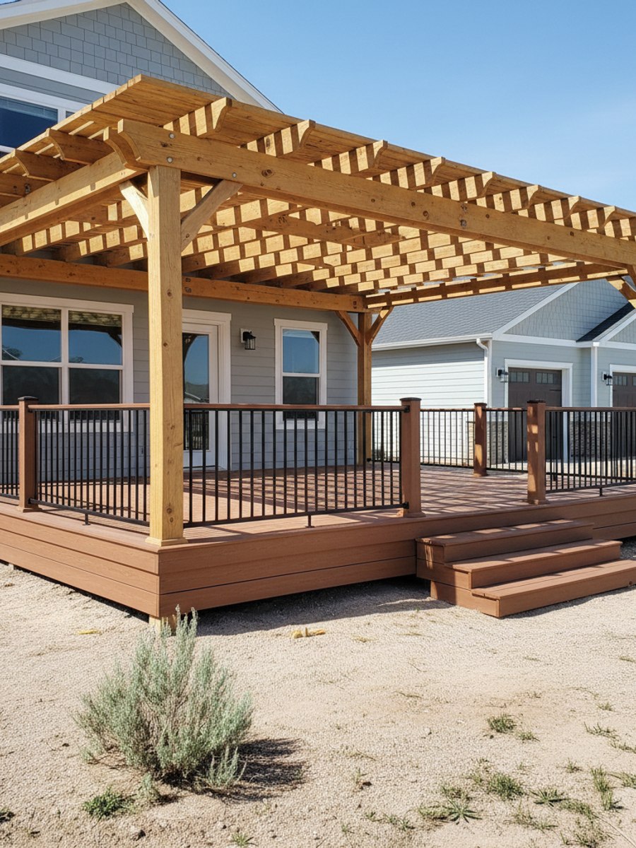 Multi-Level Deck Construction completed by Infinite Deck Company in Summerlin South, NV