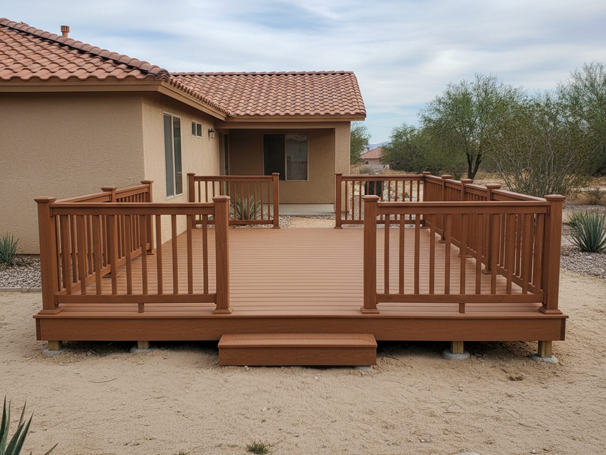 Infinite Deck Company crew at work on a home in North Las Vegas, NV